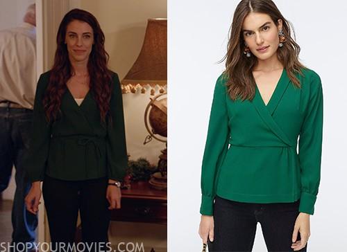 Christmas at Pemberley Manor: Elizabeth’s Green Wrap Top