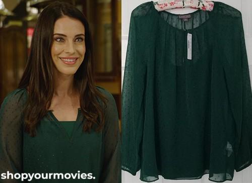 Rediscovering Christmas: Mia’s Emerald Green Blouse