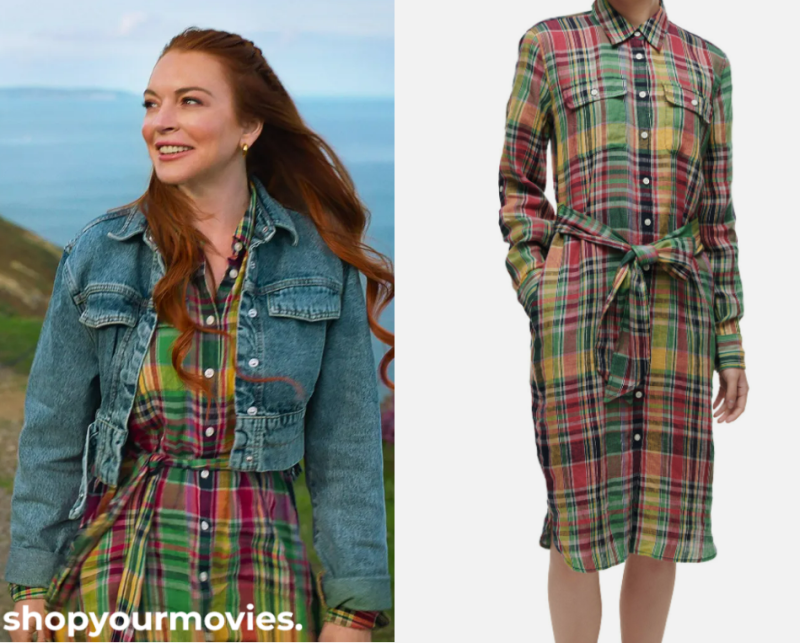 Irish Wish:  Maddie Kelly’s Multi Color Belted Plaid Dress