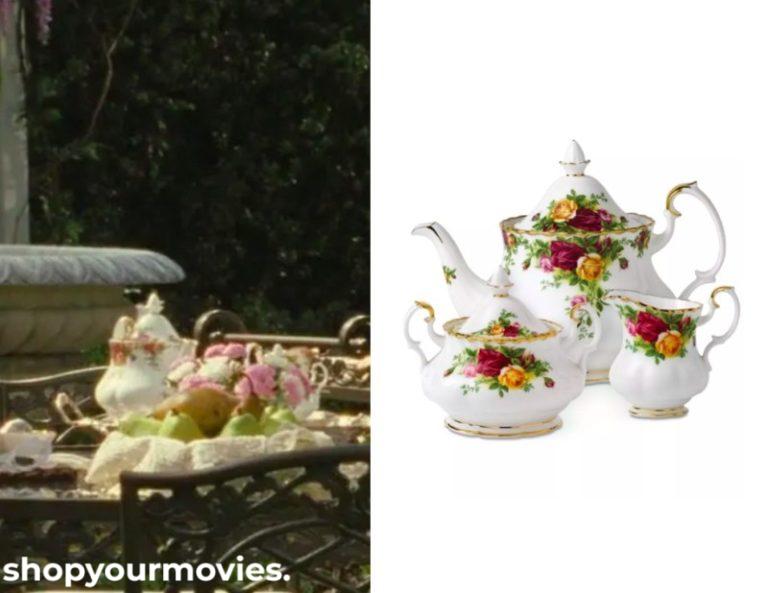 The Princess Diaries: Floral Teapot, Creamer, and Sugar Bowl