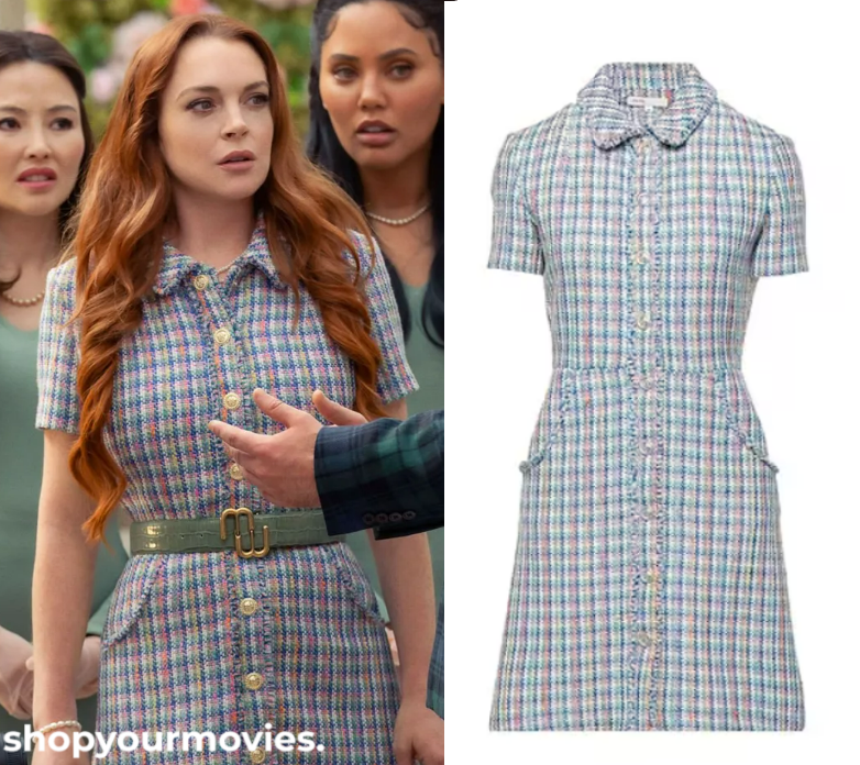 Irish Wish:  Maddie Kelly’s Rainbow Tweed Button Dress
