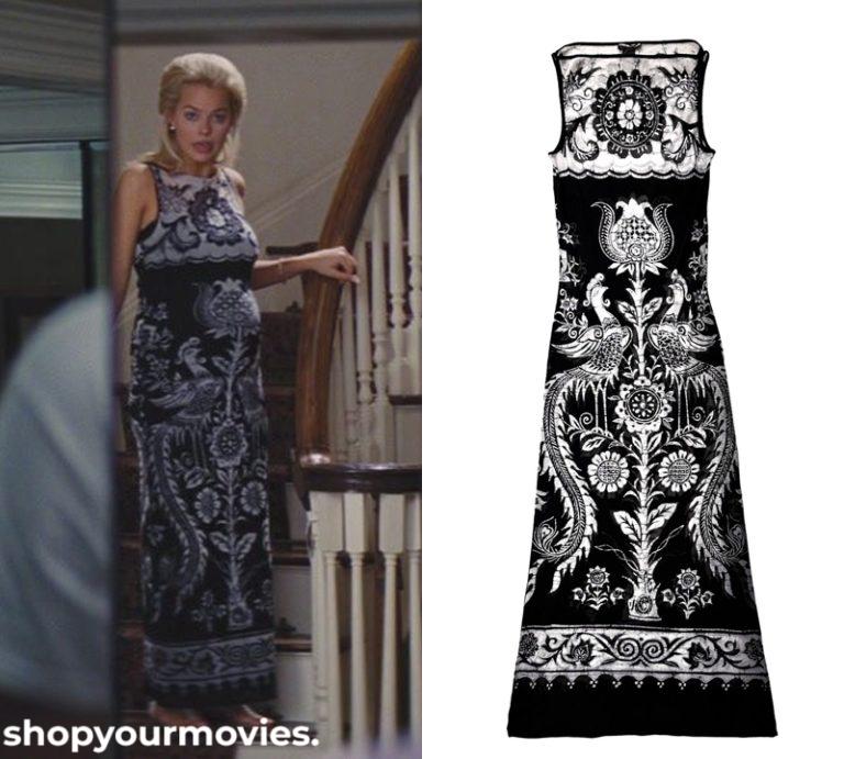 Wolf of Wall Street: Naomi’s Printed Dress