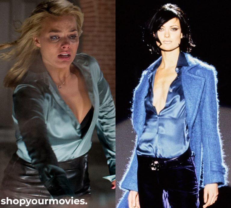 Wolf of Wall Street: Naomi’s Satin Blouse