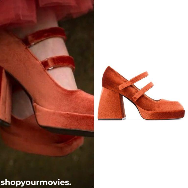 Love At First Sight: Hadley’s Orange Velvet Pumps