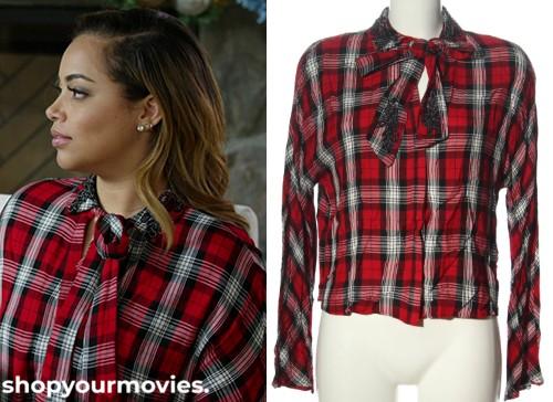 Poinsettias for Christmas: Patty’s Tartan Shirt