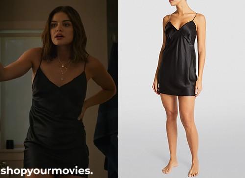 Puppy Love: Nicole’s Black Silk Slip Dress