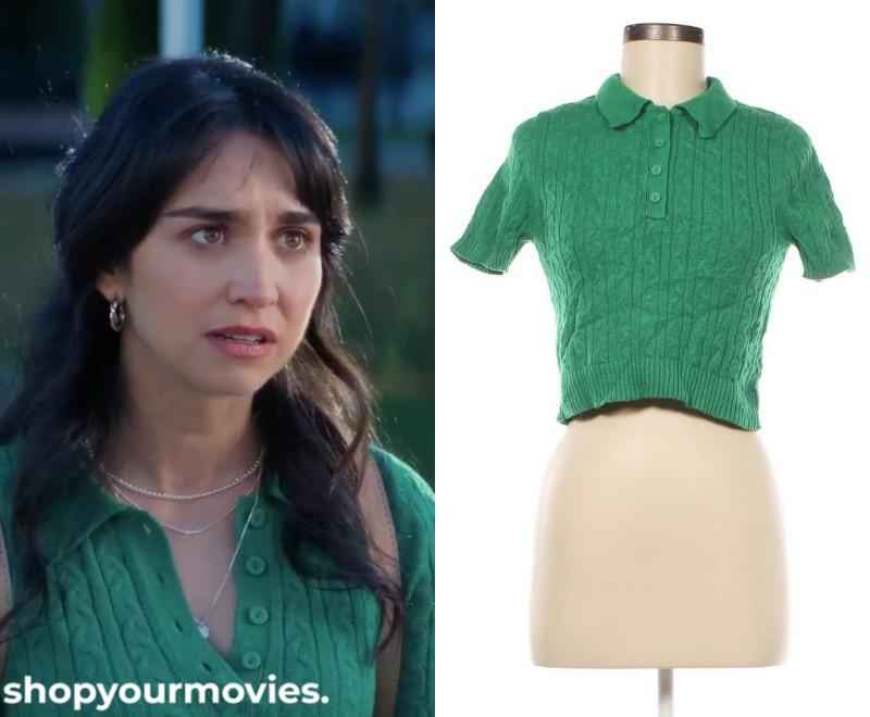 Beautiful Disaster: America’s Short Sleeve Green Sweater