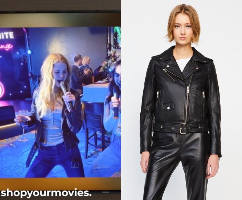 Beautiful Wedding: Abby’s Black Leather Biker Jacket