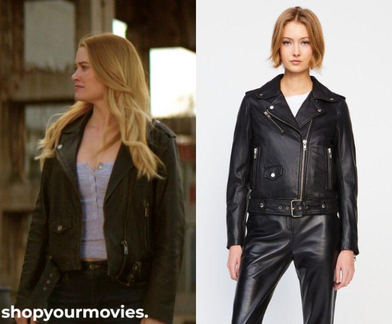 Beautiful Disaster: Abby’s Black Leather Biker Jacket