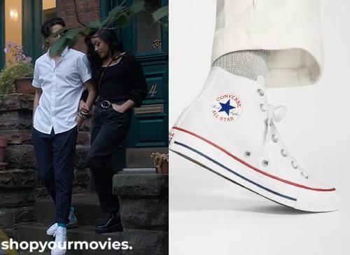 Which Brings Me to You: Will’s White High Top Sneakers