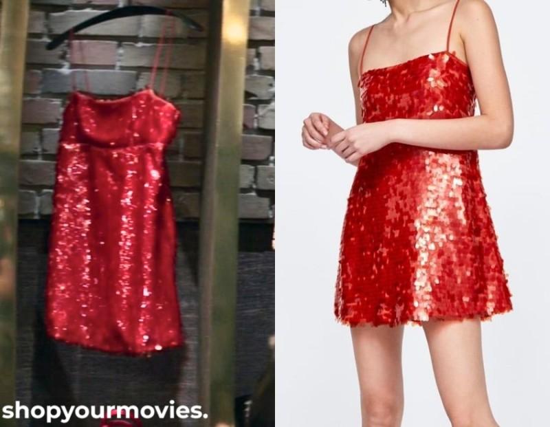 Charlie’s Angels: Red Sequin Mini Dress
