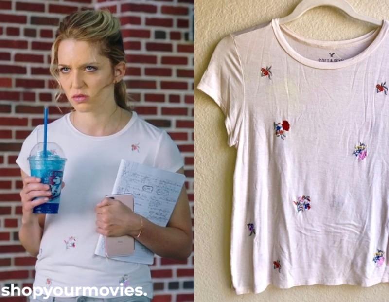 Happy Death Day 2U: Tree’s Embroidered Flower T-shirt