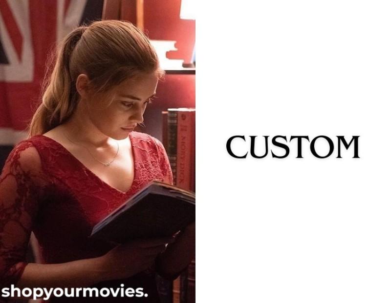 After: Tessa’s Red Lace Dress