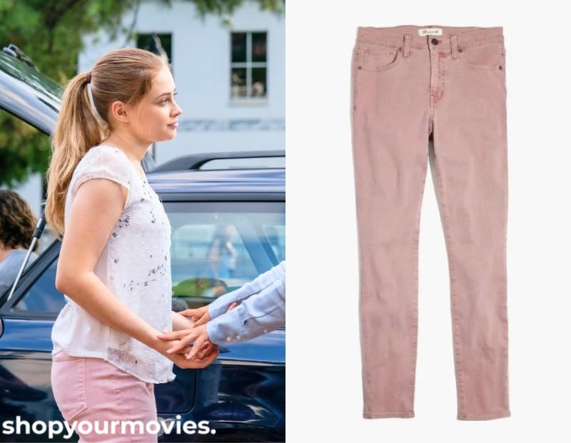 After: Tessa’s Pink Jeans