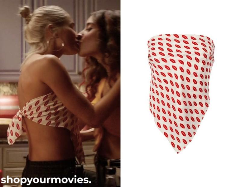 After: Tristan’s Lips Scarf Top