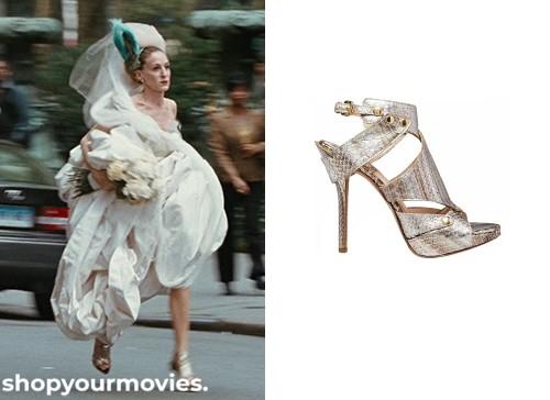 Sex and The City: Carrie’s Gold Swarowski Sandals