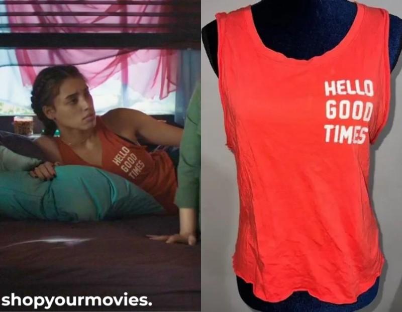 After: Steph’s Orange Tank Top