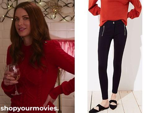 The Christmas Contract: Naomi’s Black Trousers with Zip Pockets