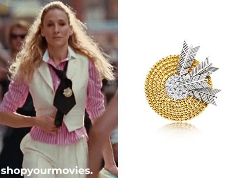 Sex and The City: Carrie’s Gold and Diamond Brooch