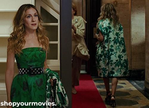 Sex and The City: Carrie's Green Floral Coat | Shopyourmovies