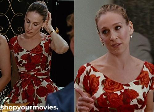 Sex and The City: Carrie’s Red Floral Dress