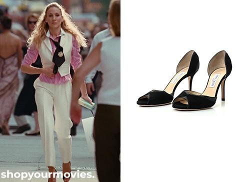 Sex and The City: Carrie’s Black Open Toe Pumps