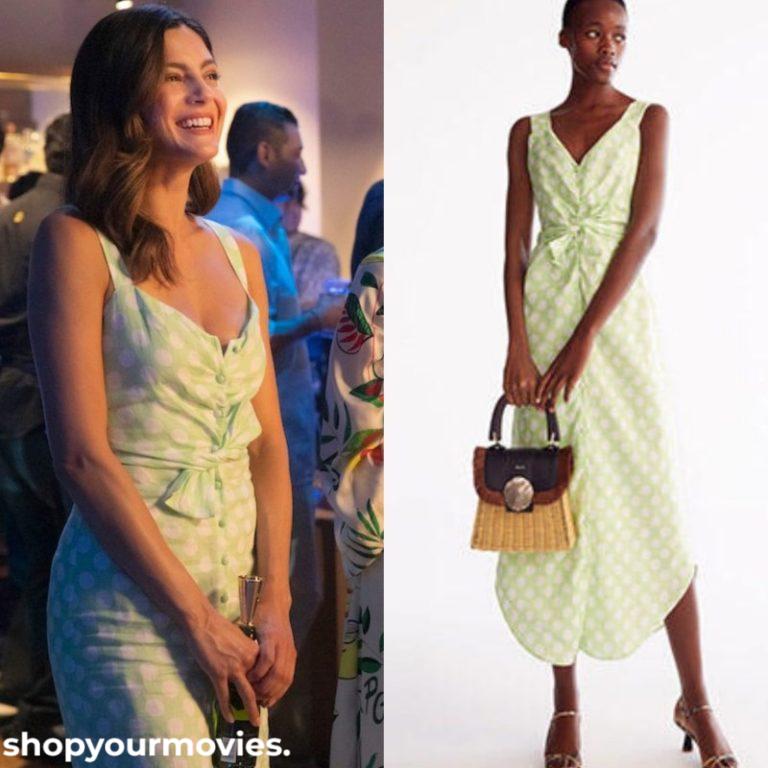 At Midnight: Sophie’s Green Polka Dot Midi Dress