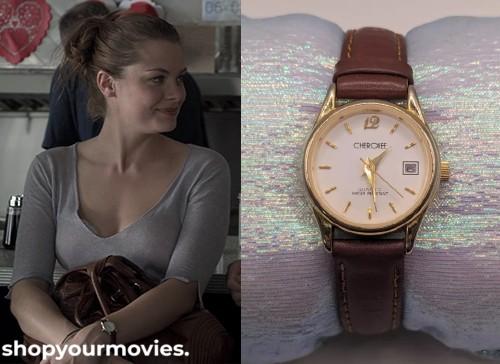 My Bloody Valentine: Sarah’s Round Watch with Black Leather Band