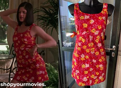 Cruel Intentions: Cecile’s Red Floral Sleveless Dress