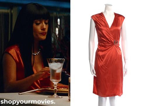 Savages: Elena’s Red Knee-Lenght Dress