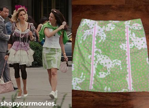 Sex and The City 2: 70s Charlotte’s Green Crabs Skirt