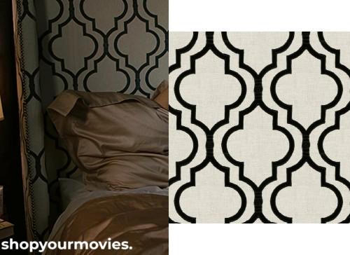 Sex and The City 2: Carrie and Big’s Apartment Bedroom Headboard Fabric