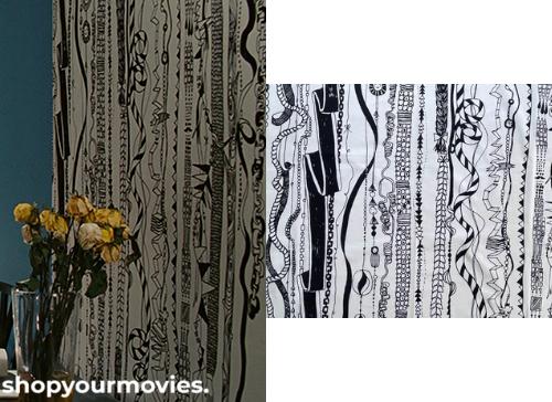 Sex and The City 2: Carrie’s Apartment Black and White Fabric