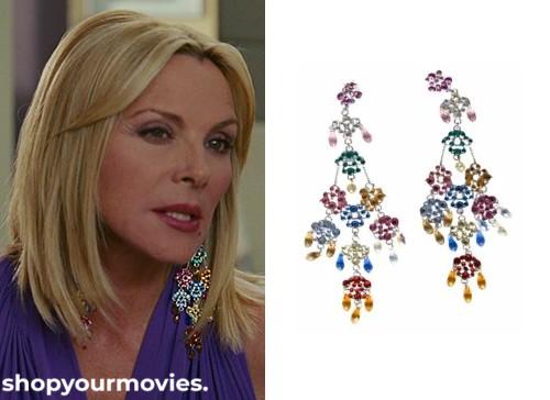 Sex and The City 2: Samantha’s Multicolor Chandelier Earrings