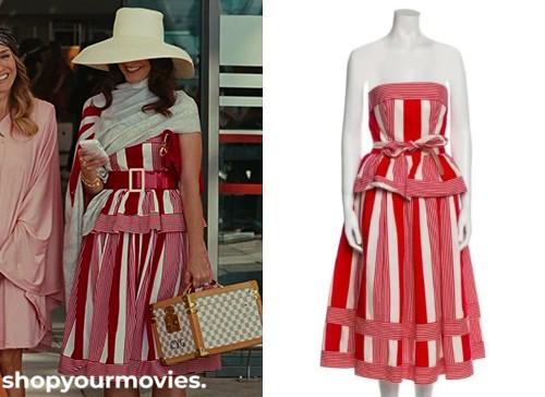 Sex and The City 2: Charlotte’s Red/White Striped Dress