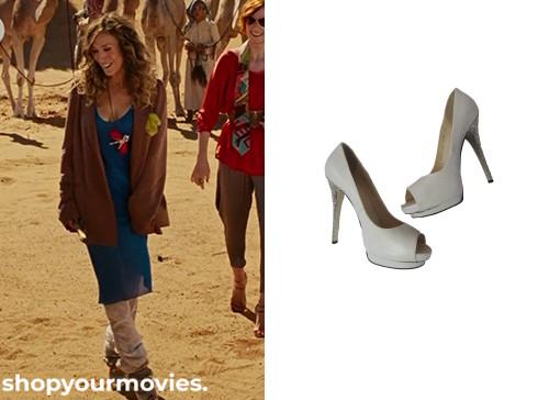 Sex and The City 2: Carrie’s White Peep Toe Pumps