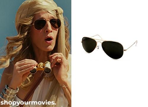 Sex and The City 2: Carrie’s Gold Rim Aviator Sunglasses