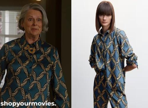 The More Love Grows: Susan’s Silk Chained Button Up Shirt