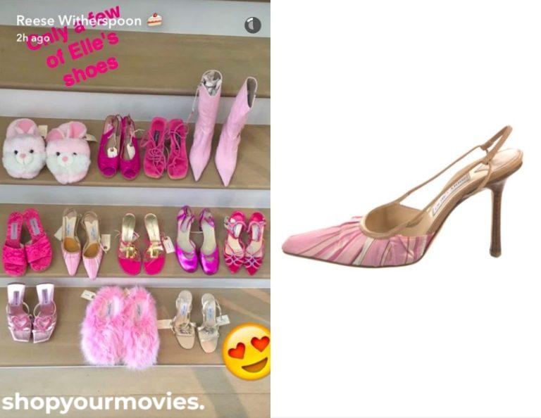 Legally Blonde 2: Elle’s Pink Striped Slingback Heels