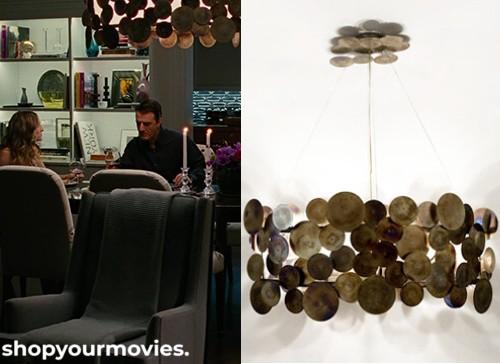 Sex and The City 2: Carrie and Big’s Apartment Kitchen’s Sequin Chandelier