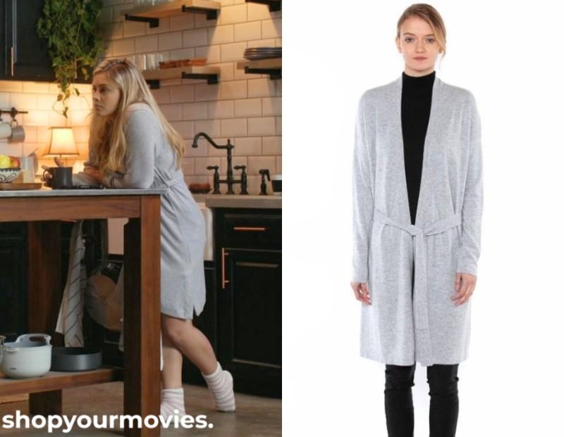 After We Fell: Tessa’s Grey Wrap Cardigan