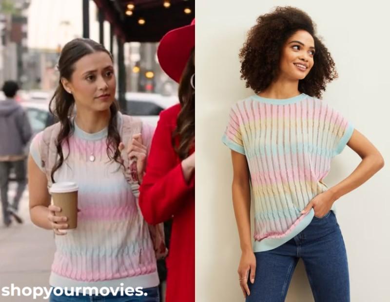 Spread: Whitney’s Multi-Color Knitted Tee
