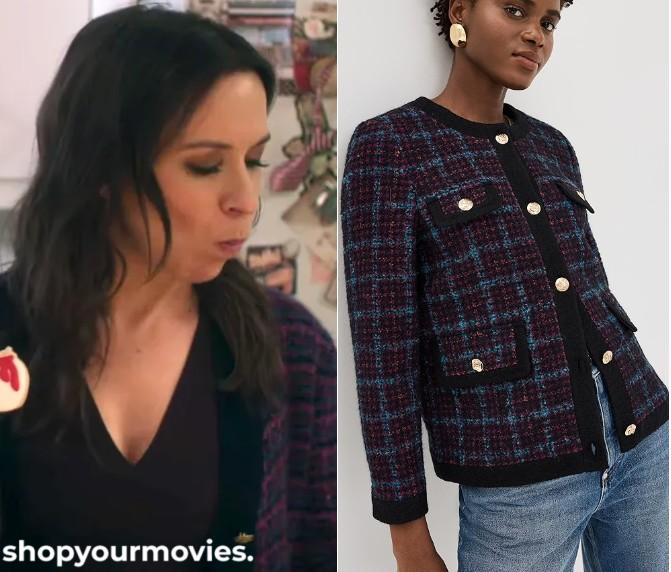 Hot Frosty: Kathy’s Purple & Blue Tweed Jacket