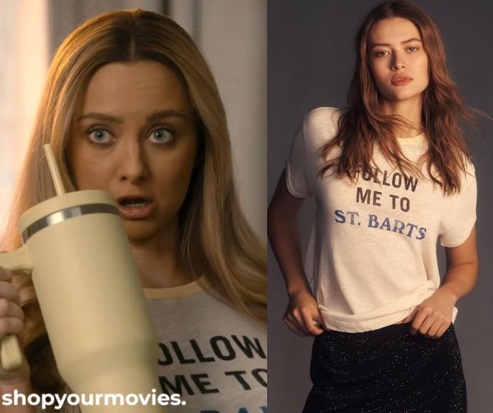 Our Little Secret: Cassie’s “St Barths” Graphic Ringer Tee