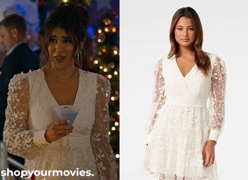 Holiday Crashers: Bree’s White Lacey Mini Dress