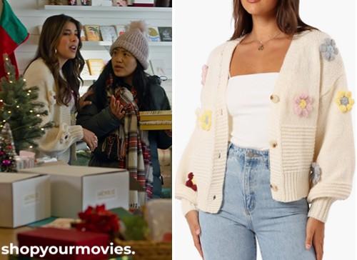 Holiday Crashers: Bri’s Open Cardigan with Flowers