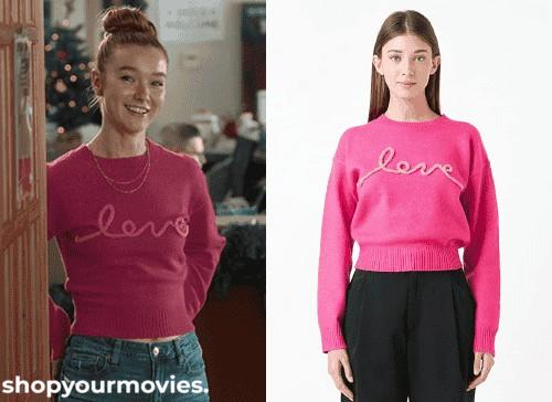 Happy Howlidays: Penny’s Pink “Love” Sweater