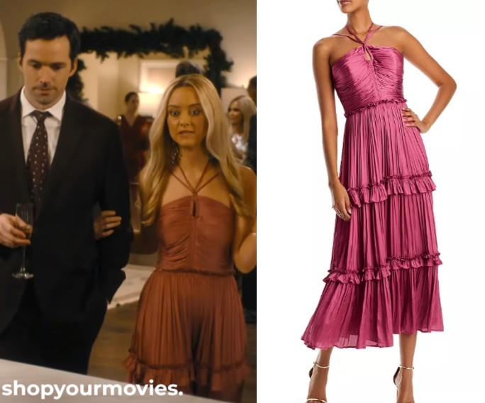 Our Little Secret: Cassie’s Pink Pleat Halter Dress