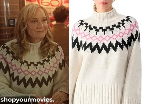 Holiday Touchdown: A Chiefs Love Story: (Flashback) Leah’s Turtleneck Fair Isle Sweater