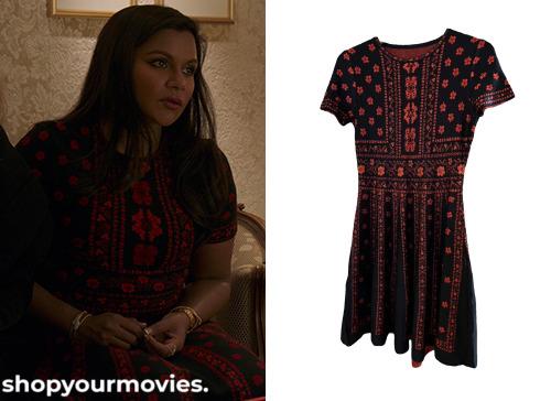 Ocean’s Eight: Amita’s Black/Red Floral Dress